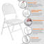 Faux Leather Banquet Folding Chair Folding Chair-813011288