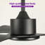 Karlena 48'' Bedroom Ceiling Fan without Light with Remote Control 6-Speed Reversible Noiseless DC Motor-1961430146