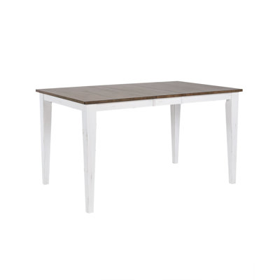 Solid Wood Extendable Counter Leg Dining Table