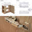 Meuble-lavabo flottant moderne avec lavabo en céramique et rangement à gauche - conception compacte de 21,6 po pour les petites salles de bain-1595690709-1595690713