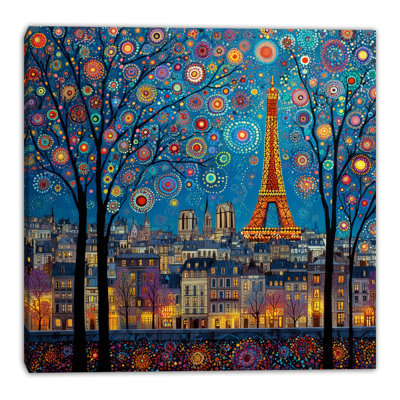 «Paris Lights», art mural sur toile tendue