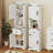 66" Tall Farmhouse Bathroom Storage Cabinet-1125547850