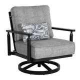 Holland Cushioned Lounge Swivel Rocker w/One Accent Pillow