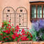 Ensemble de 2 treillis de jardin en métal 71 po x 19,7 po, rouille - extérieur pour lierre, noir, assemblage facile et structure robuste 71 po x 19,7 po, paquet, rouille - grimpeurs, fabrication sans effort