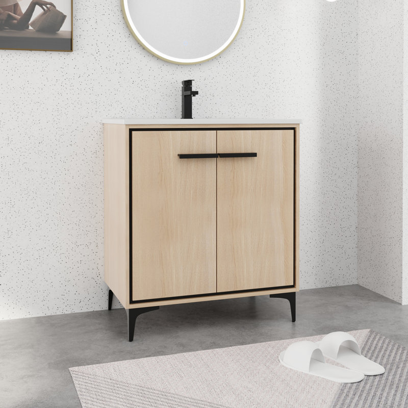 Meuble-lavabo simple avec comptoir Mans 30