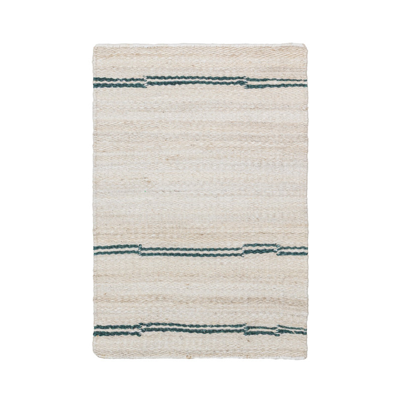 Sunderland Striped Area Rug in Ivory, Rectangle 2' x 3'