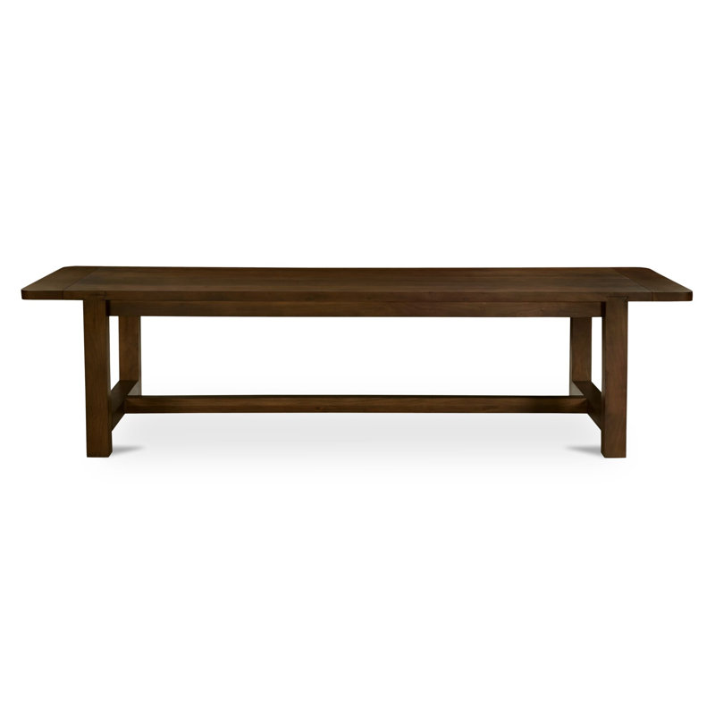 Petite table de salle à manger Armadi Wilson - brun chaud, H 30 po x L 120 po x l 40 po