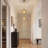 1-Dark brown round glass dimmable pendant light