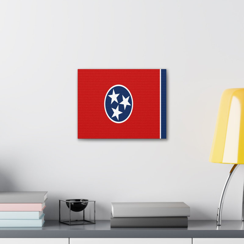 " Tennessee State Flag ", 18" H x 24" W