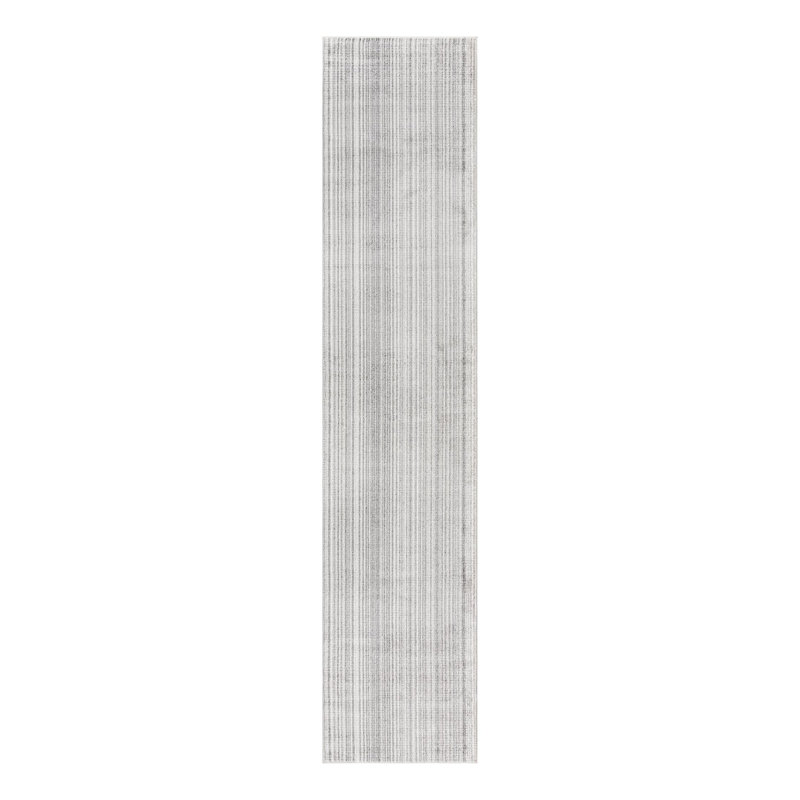 Osteen Striped Area Rug, Runner 2'7" x 12', Gray