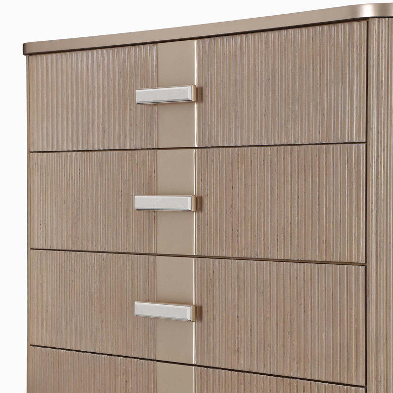West Kensington Highboy Chest, Tan