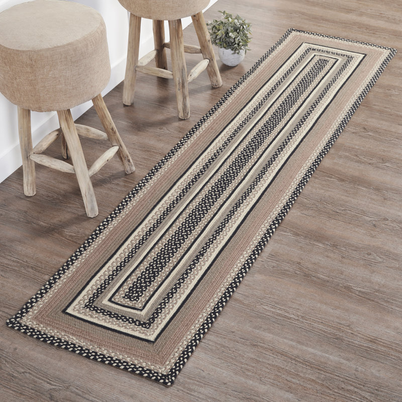 Tapis en jute gris anthracite Sawyer Mill, Tapis de couloir 2 pi x 8 pi