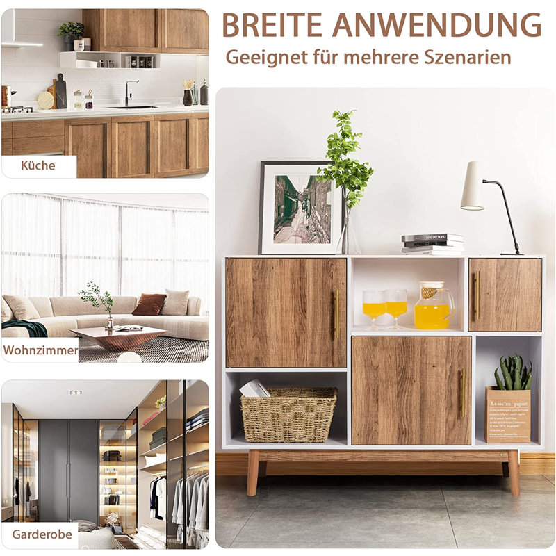 Tira 102cm Solid Wood Sideboard