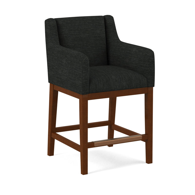 Upholstered Stool, 61558-61, English Saddle