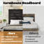 Base de lit plateforme en bois avec tête de lit-938991491-938991490