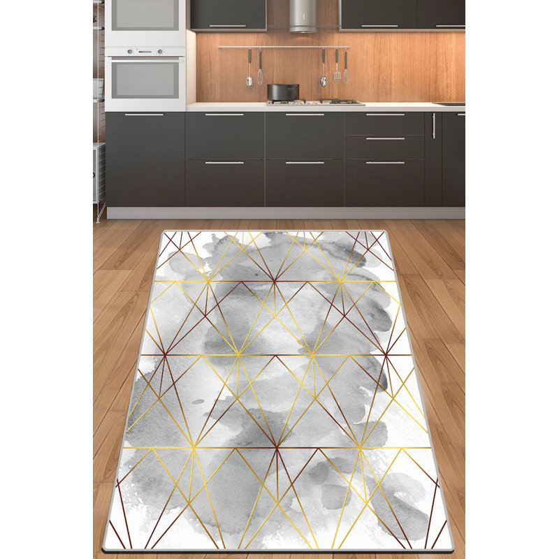 Premium Non-Slip Area Rug, 4.9 x 7.9 Feet, 100% Polyester, 0.4 in Pile Height | Antibacterial, Machine Washable, Easy Care | Perfect for Living Room, Bedroom & Office, Soft and Durable Design