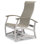 Askar Swivel Powder Coated Aluminum Outdoor Lounge Chair
