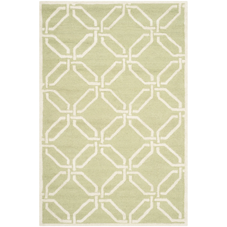 Geometric Wool Hand Woven Area Rug