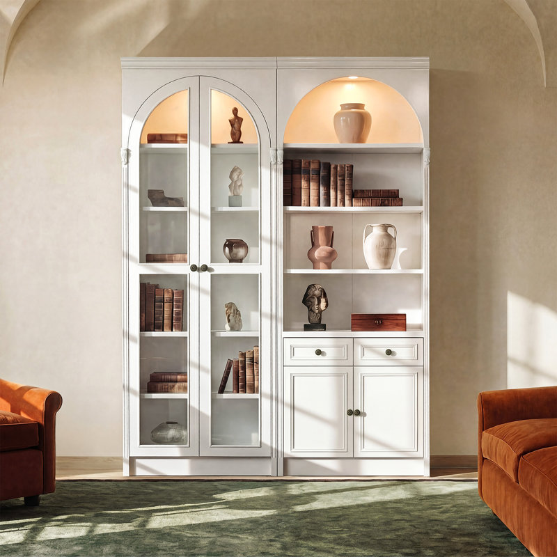 86.6'' H X 63'' W Arched Display Cabinet