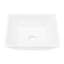 Lavabo vasque carré en céramique blanche 16X16
