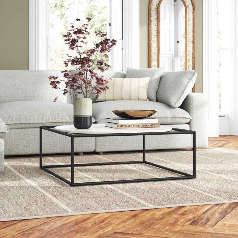 Aldren Genuine Marble Single Coffee Table