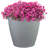 Anjelica Polyresin Large Round Outdoor Planter - 24" - Gray-1092639344-1092639356
