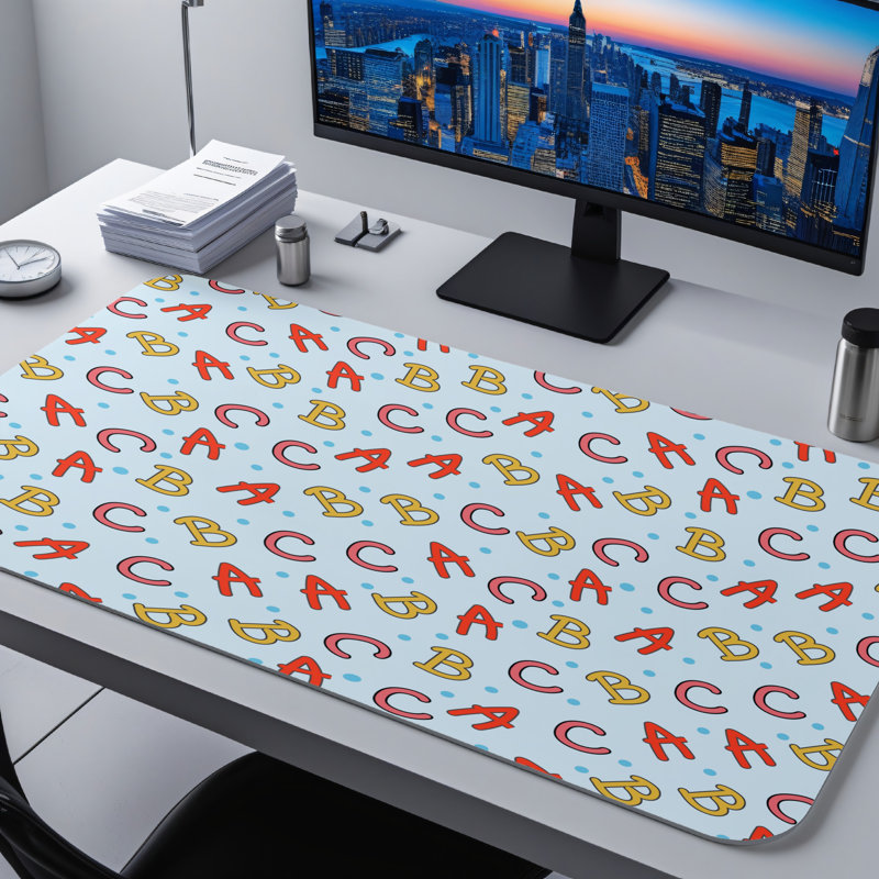 Polyester Desk Pad, 31.5x15.5