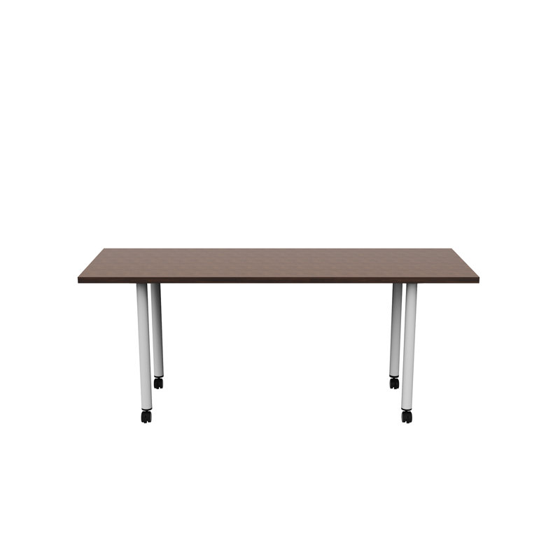 Table multi-usage avec pieds et roulettes Jurni, H 29,50 po x L 72 po, Gris foncé