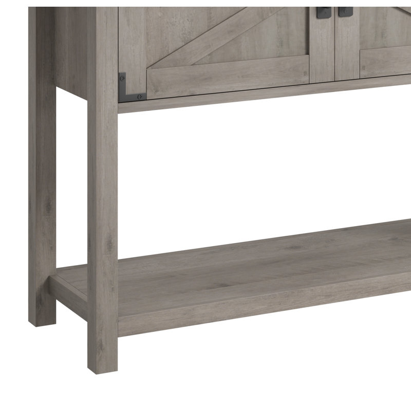 Console 31,5 po Jiaxin, Gris, Gris