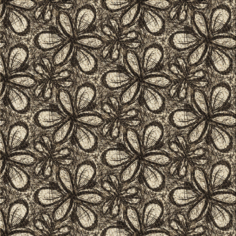 Floral Indoor Rug, Square 8'