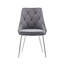Simbury Tufted Velvet Dining Chairs with Chrome Legs-1366664051