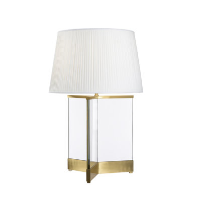 Frederick Cooper 37" Brushed Brass/Transparent Table Lamp