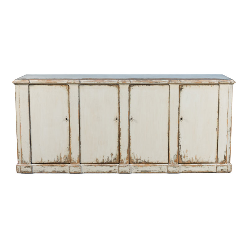 Villefranche Solid Wood Sideboard, Antique White