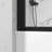 Bathtub Screen Panel Shower Door 180° Pivot, Black