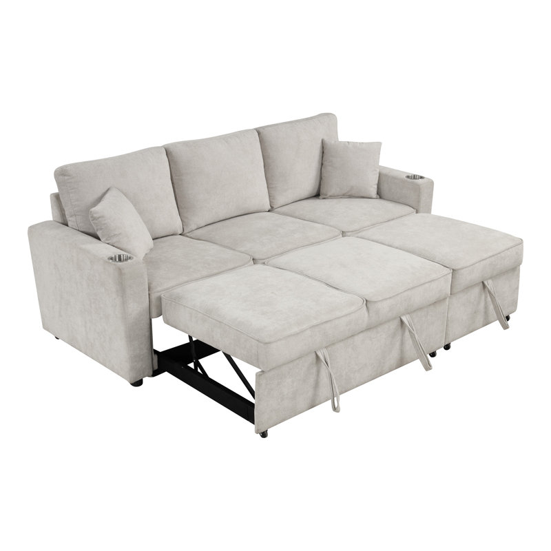 Canapé-lit modulaire Makaia, Beige