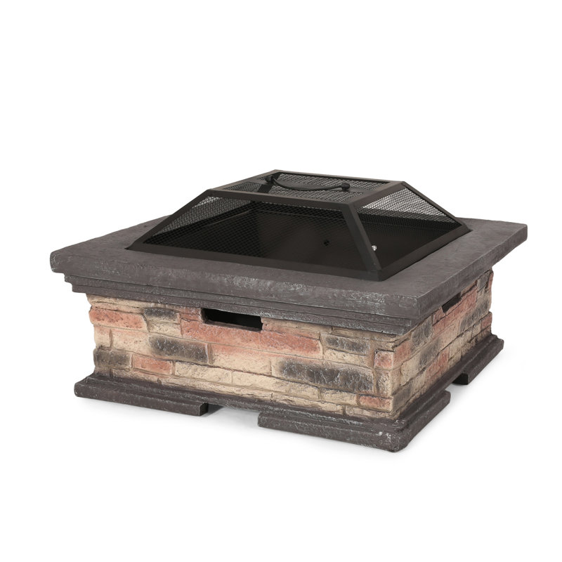 MGO 29" SQUARE WOOD BURNING FIRE PIT