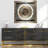 THE GEARS CLOCK Wall Clock with Real Moving Gears LU-LI_ 32 in Square BRONZE-ANTIQUE