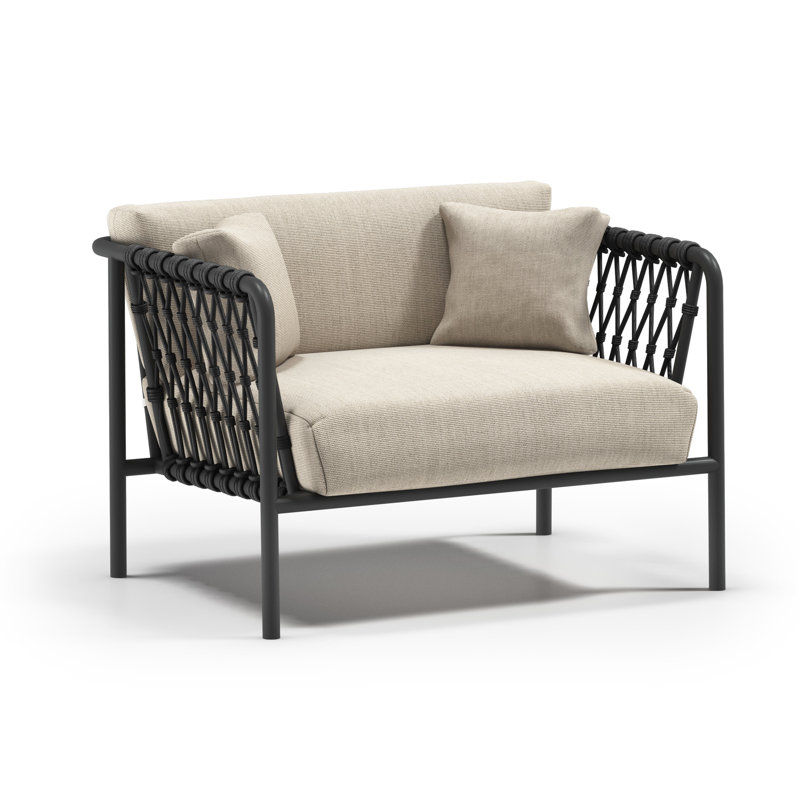 Rowan Chat Chair, Fog/Greige, Sailcloth Salt