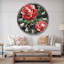 Rose Illustration aquarelle - horloge murale traditionnelle-36845661