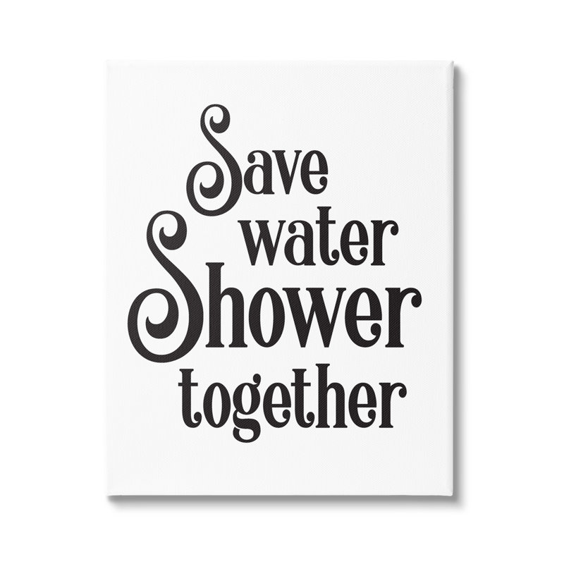 «Shower Together», impression sur toile, H 30 po x l 24 po x P 1,5 po