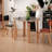Black Brown Round Solid Wood Dining table-1292036293