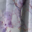 Cristal veiné or et mauve motif de marbre - Rideau occultant en marbre abstrait - 1 panneaux-107539734