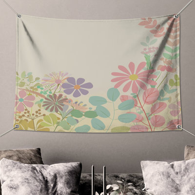 Floral Wall Tapestry -  Nature Wall Decor
