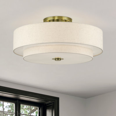 Très grande semi-encastrée 6 lumières Acree