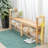 Little Sheep Solid Rubberwood Shoe Storage Bench with Shelf