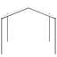 vidaXL Gazebo White Steel and Polyester Tent Outdoor Shade Party Event Canopy