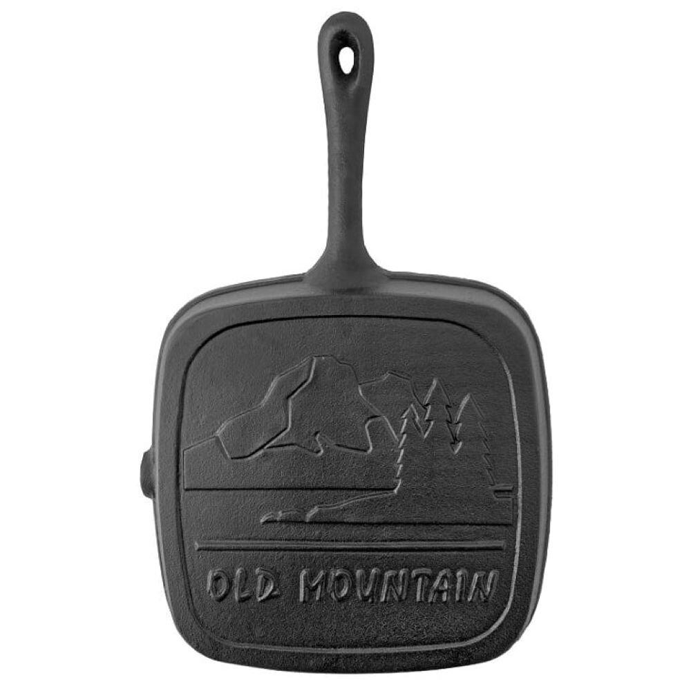  Old Mountain Pre Seasoned 5 x 3/4 Inch Square Skillet: Iron  Square Skillet: Home & Kitchen