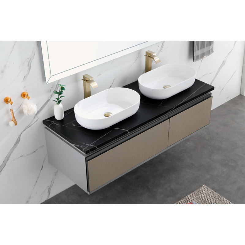 24*14*5.5  Matte Shell  Bathroom Sink, White
