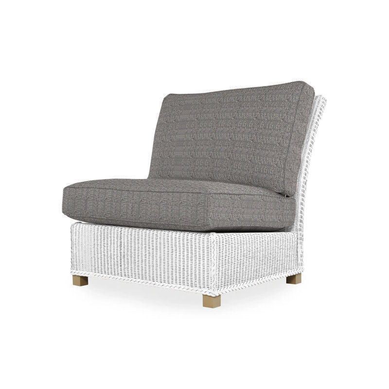 Hamptons Outdoor Lounge Chair, Cottage Pepper, White