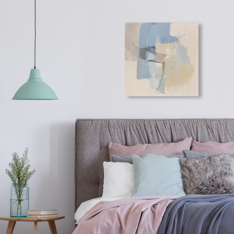 Clouded Calm II Canvas Abstract Print by Oliver Gal, Black Frame, 12 x 12, 16"H x 16"W, Canvas Unframed